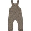 GLEASON Beige Knit Jersey Overalls