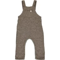 GLEASON Beige Knit Jersey Overalls