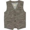 VICTOR Beige Tweed Vest