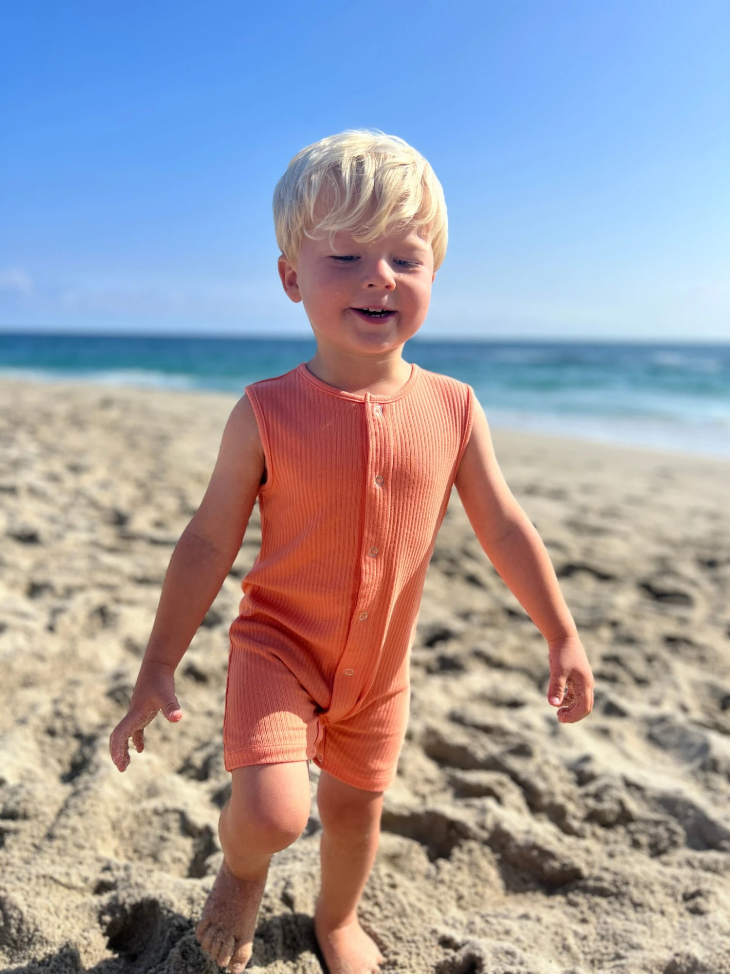 PABLO Orange Playsuit 2 PABLO Orange Playsuit - Image 2