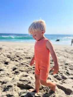 PABLO Orange Playsuit 6 PABLO Orange Playsuit -Me & Henry HB1201D 5