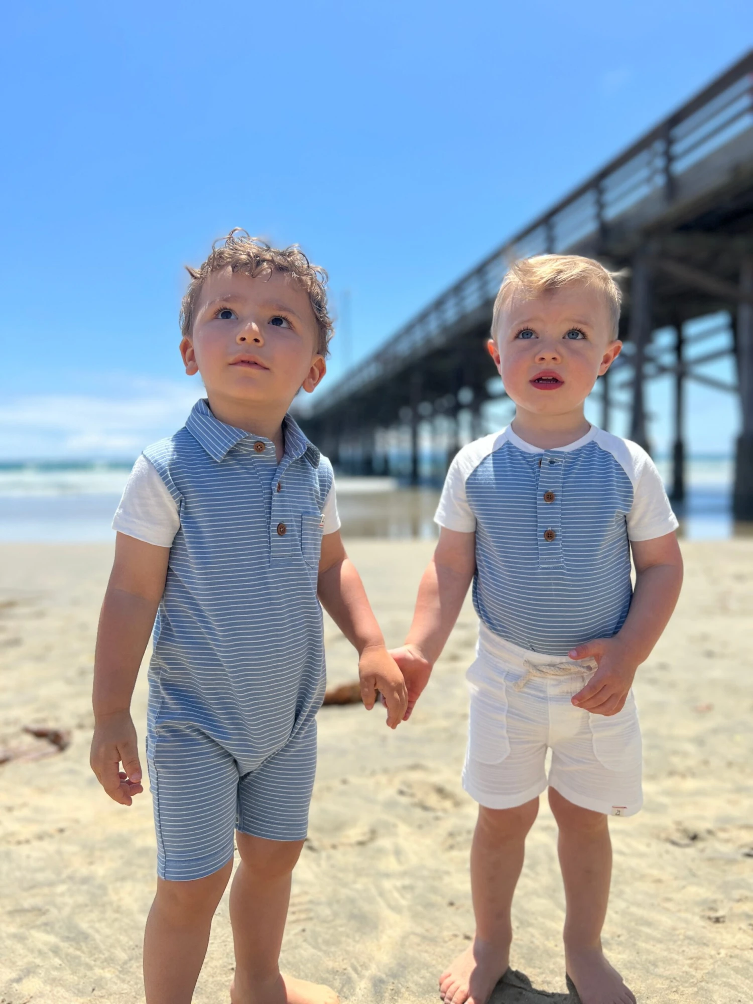 Beacon Blue/White Stripe Raglan Henley 4 Beacon Blue/White Stripe Raglan Henley - Image 4