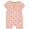 MARTINGALE Peach Henley Henry Dog Romper