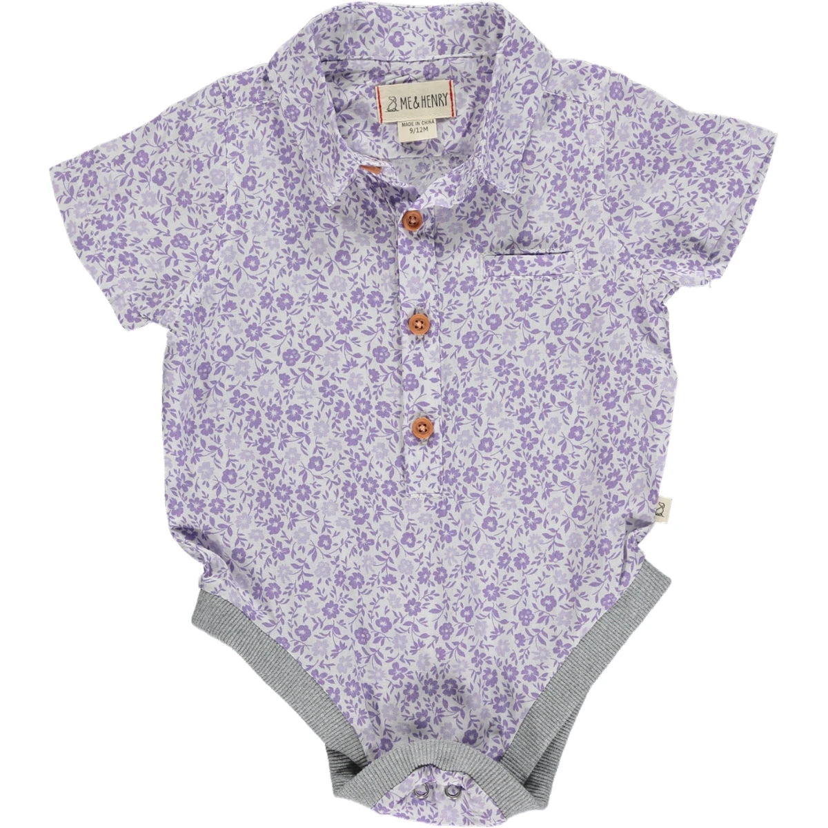 HELFORD Lilac Floral Woven Onesie 1 HELFORD Lilac Floral Woven Onesie