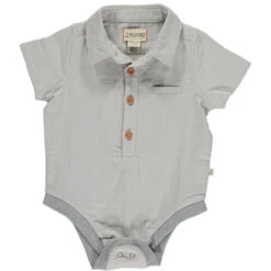 HELFORD Pale Grey Woven Onesie