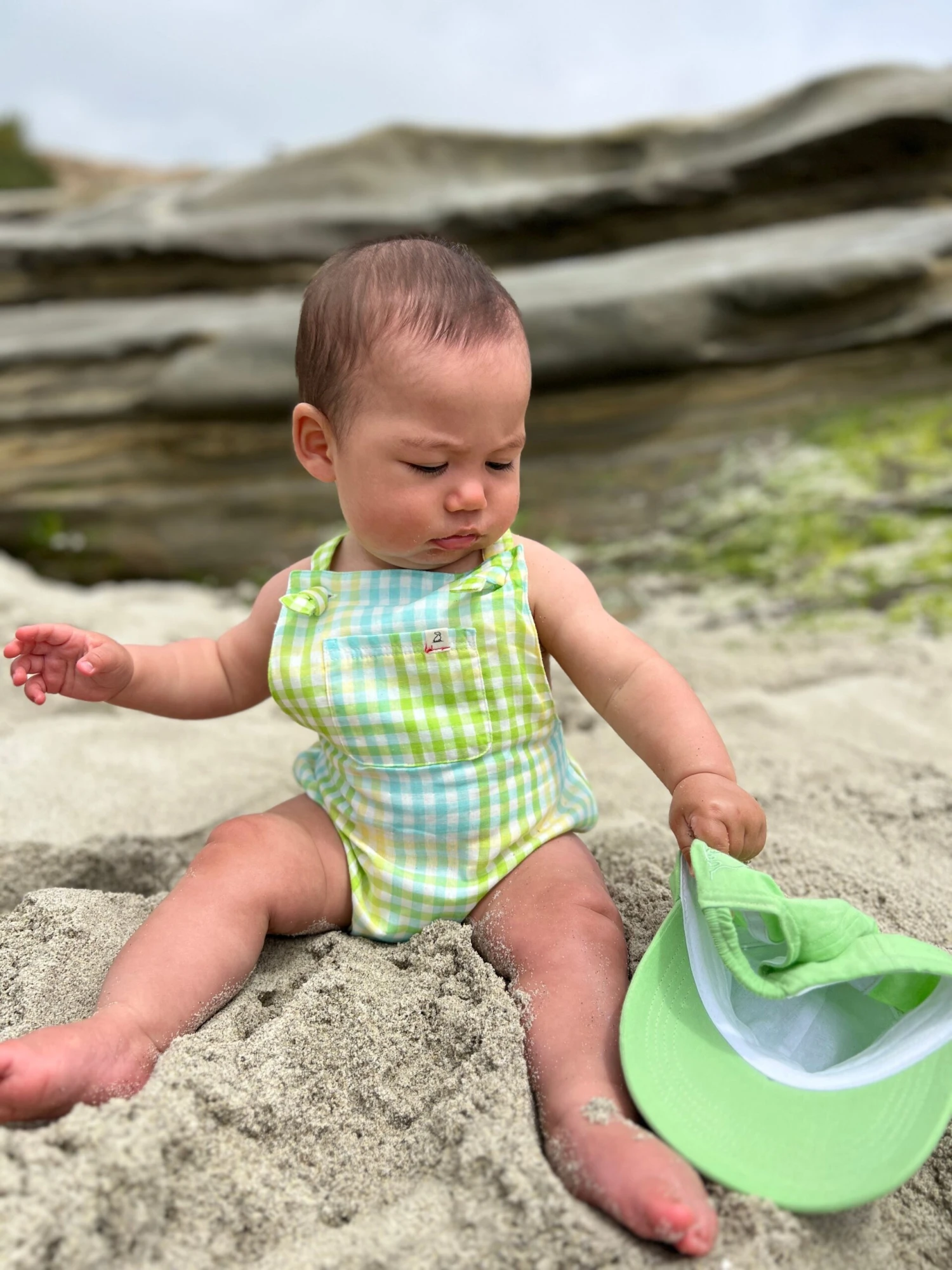 REEF Lemon/Lime Plaid Bubble 3 REEF Lemon/Lime Plaid Bubble - Image 3