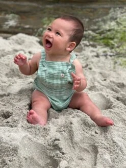 REEF Green Plaid Bubble -Me & Henry HB1230G 1