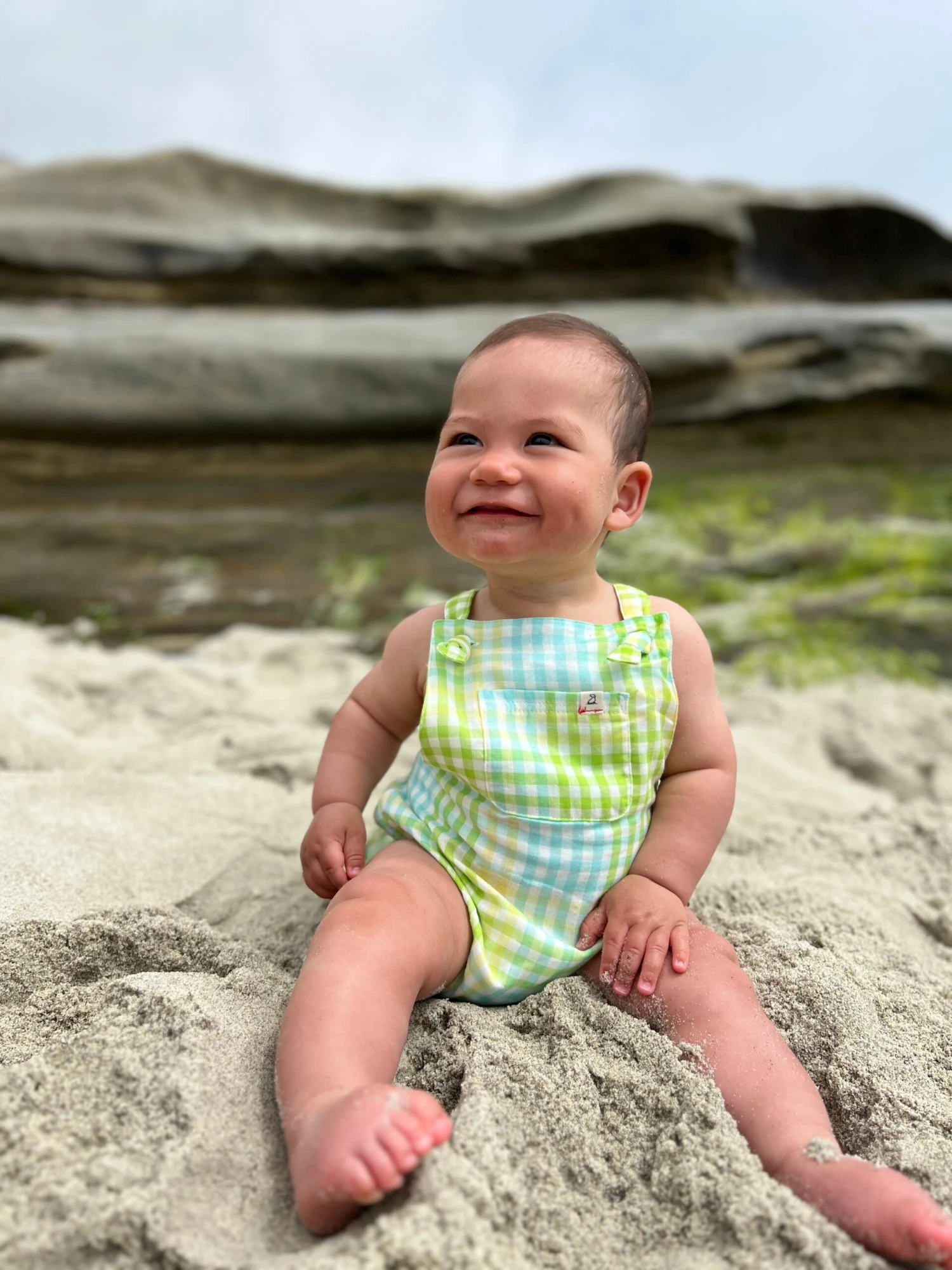 REEF Lemon/Lime Plaid Bubble 2 REEF Lemon/Lime Plaid Bubble - Image 2