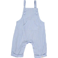 AHOY Blue Stripe Woven Overalls
