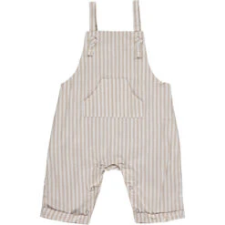 AHOY Beige Stripe Woven Overalls