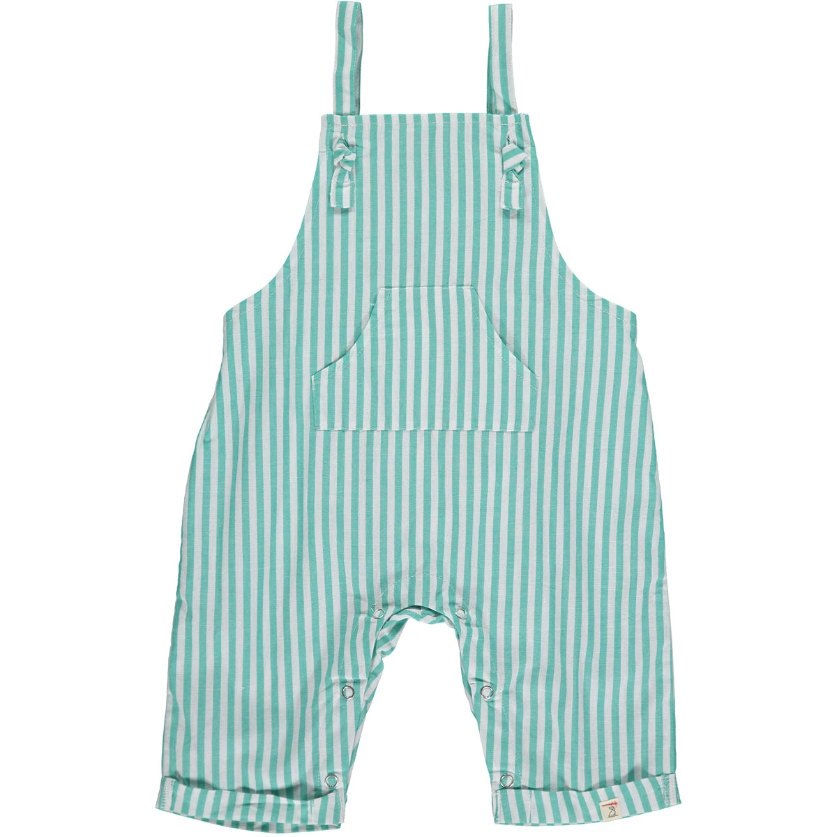 AHOY Green Stripe Woven Overalls 1 AHOY Green Stripe Woven Overalls