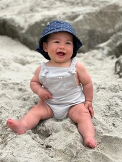 FISHERMAN Chambray Anchor Bucket Hat -Me & Henry HB1233G HB1230D 2