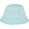 FISHERMAN Aqua Seersucker Woven Hat