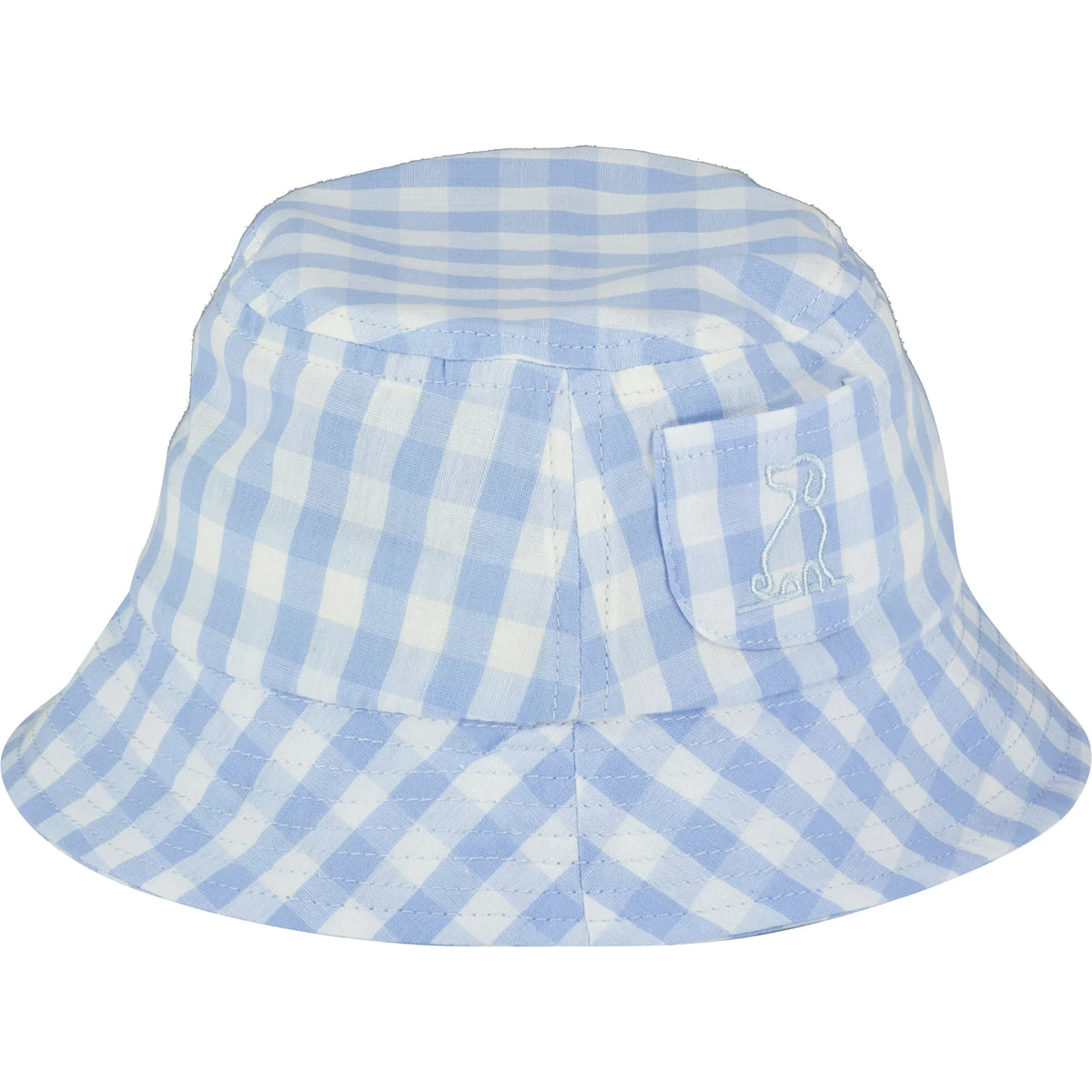 FISHERMAN Blue Plaid Woven Hat 1 FISHERMAN Blue Plaid Woven Hat