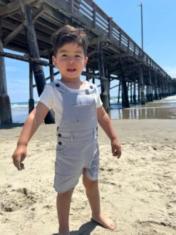 BOWLINE Dark Grey Woven Overalls -Me & Henry HB1237C 3