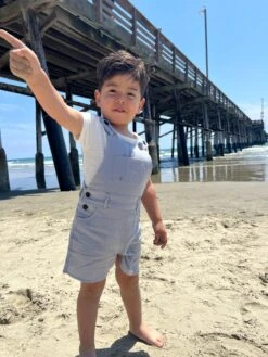 BOWLINE Dark Grey Woven Overalls -Me & Henry HB1237C 4