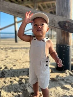 BOWLINE Grey Woven Overalls -Me & Henry HB1237E 17HB1238E 1