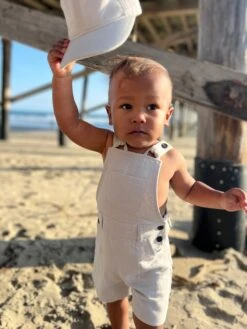 BOWLINE Grey Woven Overalls -Me & Henry HB1237E 18HB1238E 2