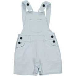 BOWLINE Pale Blue Woven Overalls
