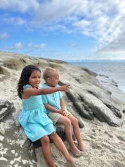 NEWPORT Aqua/Royal Stripe Woven Shirt -Me & Henry HB1240A HB170B 4