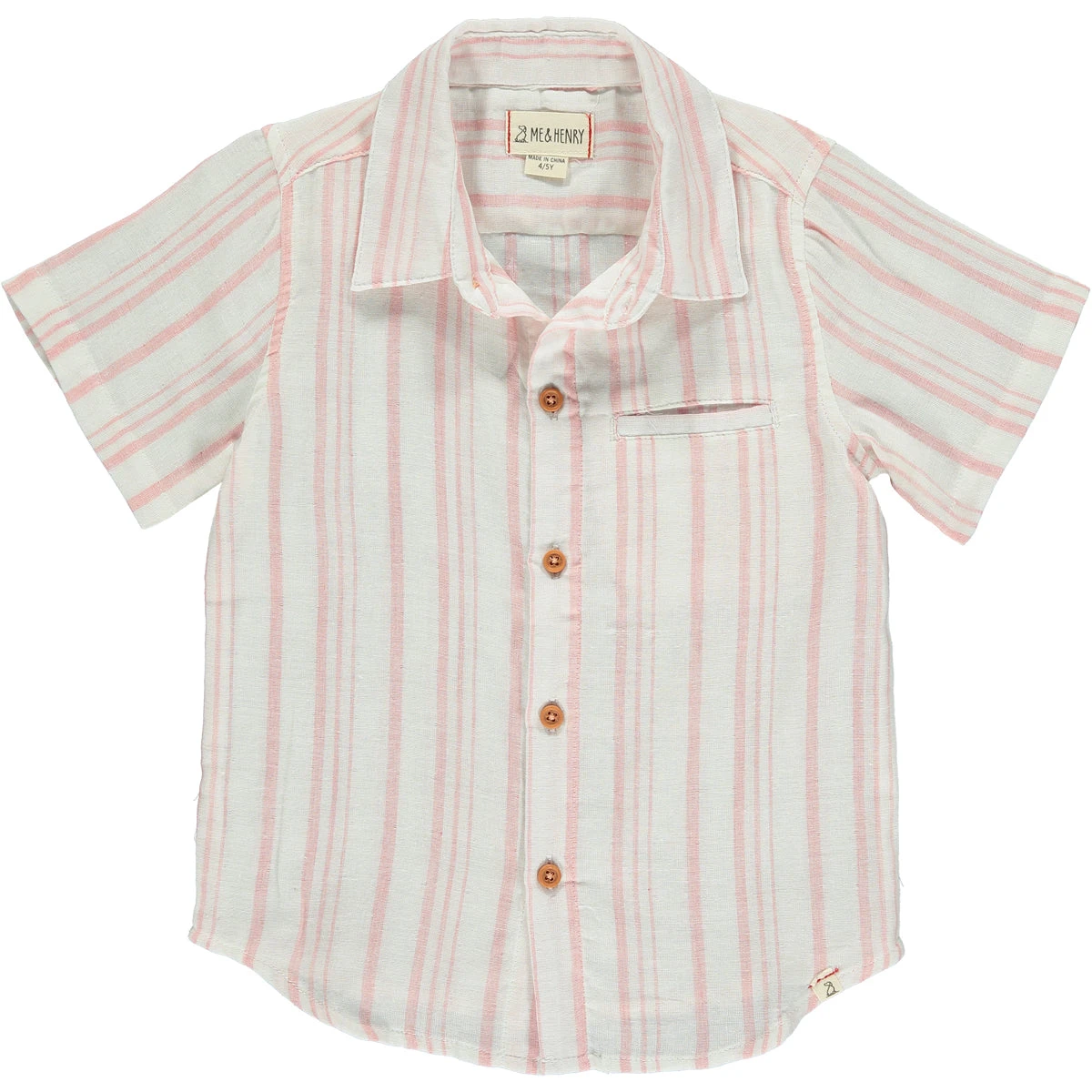 MAUI Pink/Cream Woven Shirt 1 MAUI Pink/Cream Woven Shirt