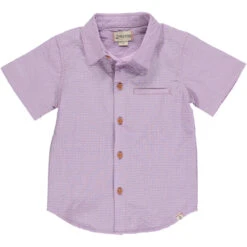 NEWPORT Lilac/Pink Seersucker Woven Shirt