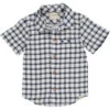 NEWPORT Navy/White Plaid Woven Shirt