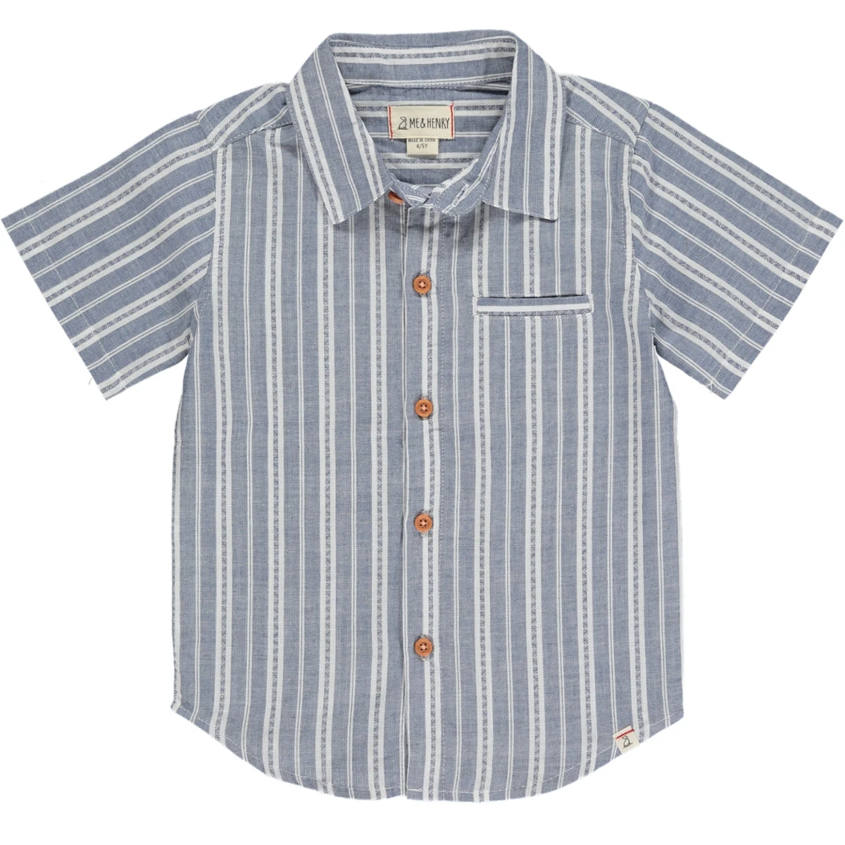 NEWPORT Blue/White Striped Woven Shirt 1 NEWPORT Blue/White Striped Woven Shirt