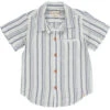 MAUI Blue/White Stripe Woven Shirt