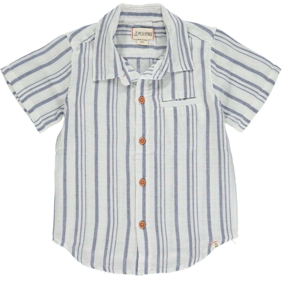 MAUI Blue/White Stripe Woven Shirt 1 MAUI Blue/White Stripe Woven Shirt