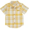 NEWPORT Gold Plaid Woven Shirt