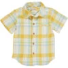 NEWPORT Gold/Cream Plaid Woven Shirt