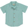 NEWPORT Green/White Stripe Woven Shirt