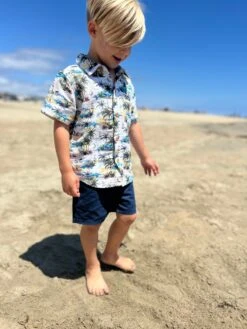 MAUI Cream Hawaiian Print Woven Shirt -Me & Henry HB1245B 7HB1284J 1