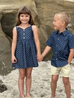 MAUI Chambray Anchor Woven Shirt -Me & Henry HB1245E HB170B 8