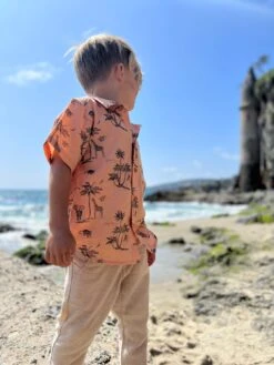 PAMPA Pale Orange Savannah Giraffe Shirt -Me & Henry HB1246A HB892D 8