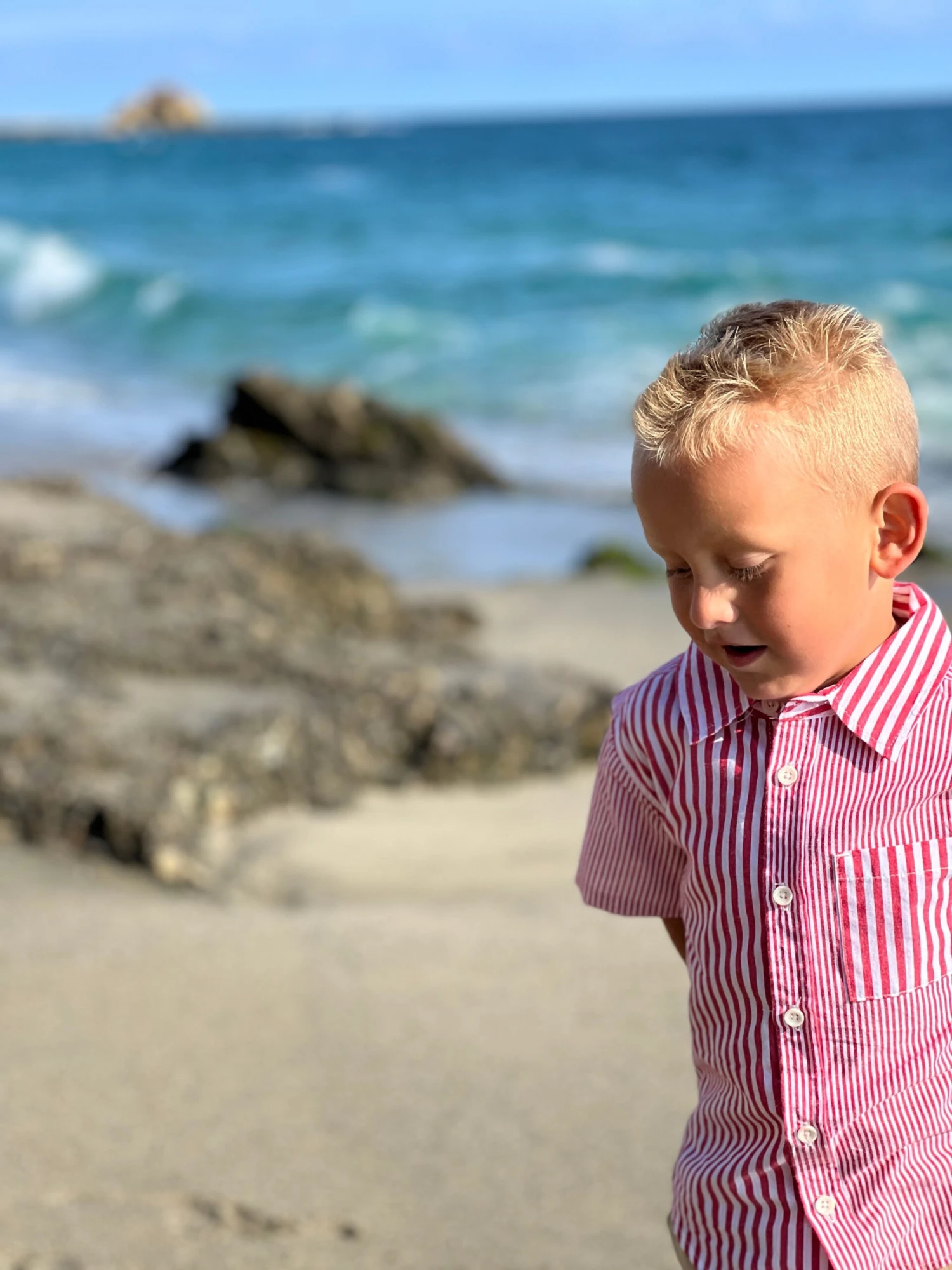 ARTHUR Red/White Multi Striped Woven Shirt 2 ARTHUR Red/White Multi Striped Woven Shirt - Image 2