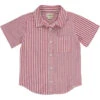 ARTHUR Red/White Multi Striped Woven Shirt