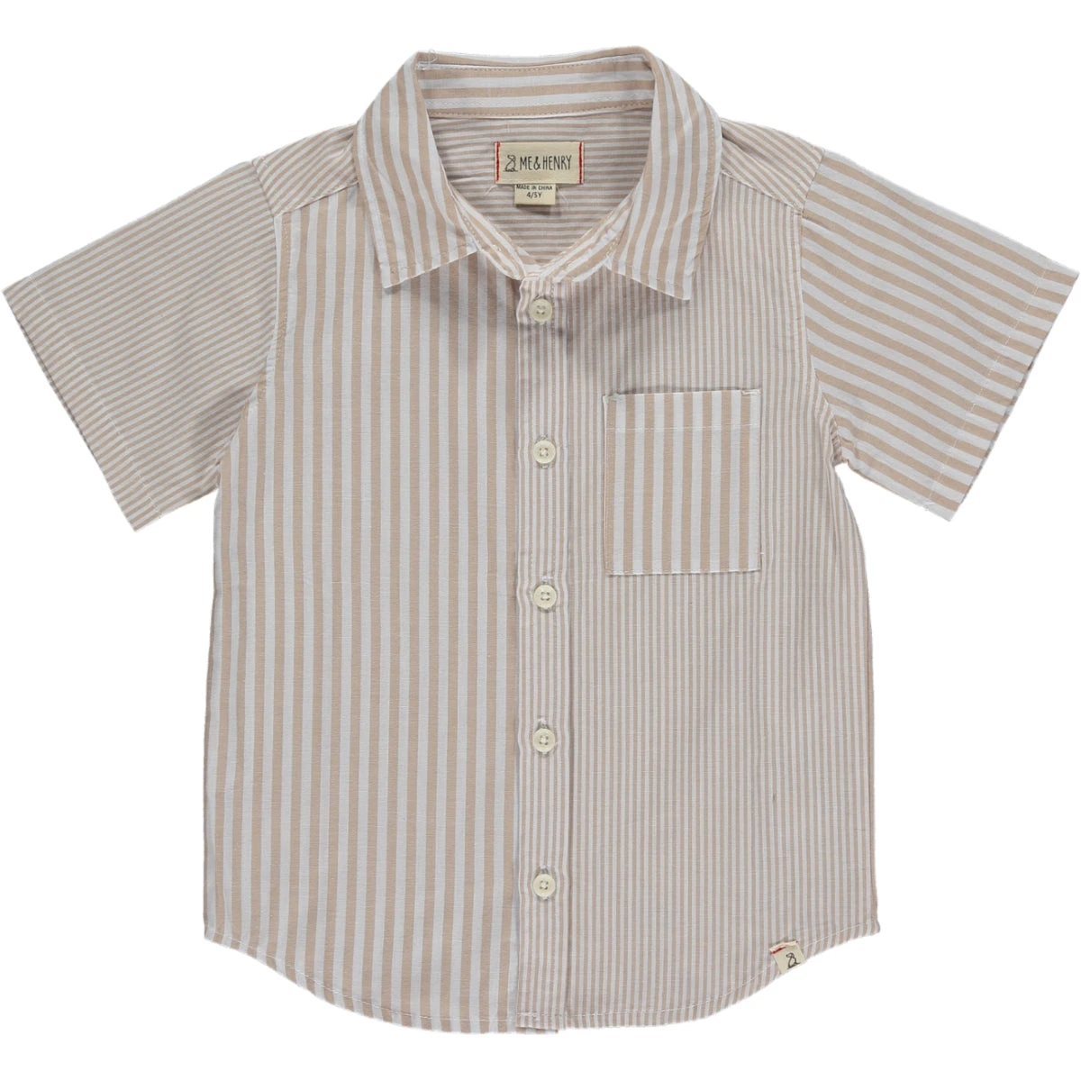 ARTHUR Beige/White Multi Striped Woven Shirt 1 ARTHUR Beige/White Multi Striped Woven Shirt