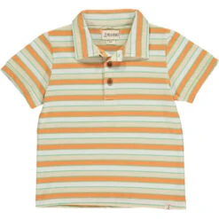 FLAGSTAFF Orange/Cream Multi Stripe Polo
