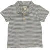 STARBOARD Black/Cream Stripe Polo