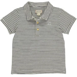 STARBOARD Black/Cream Stripe Polo