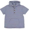SENNEN Royal/Pink Stripe Hooded Top