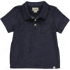 WATERGATE Terry Towelling Navy Polo