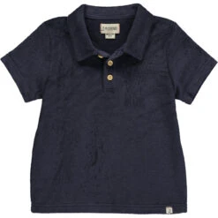 WATERGATE Terry Towelling Navy Polo