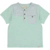 BOARDWALK Pale Blue Panelled Top