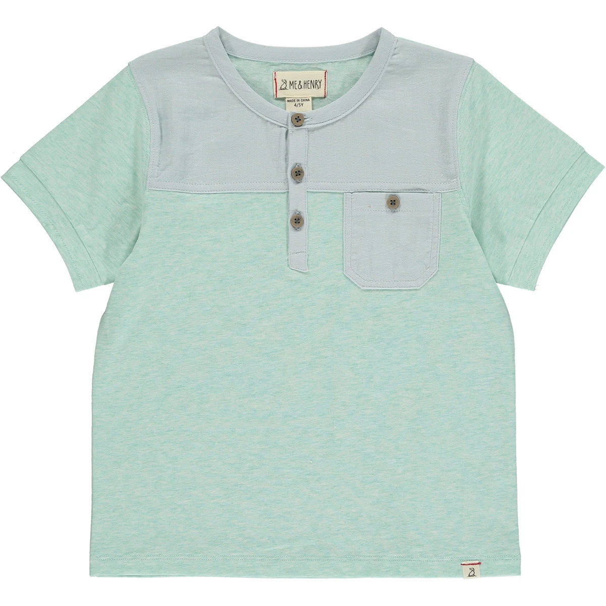 BOARDWALK Pale Blue Panelled Top 1 BOARDWALK Pale Blue Panelled Top