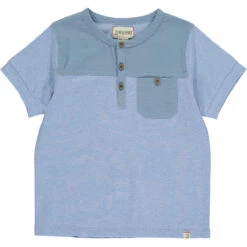 BOARDWALK Blue Panelled Top