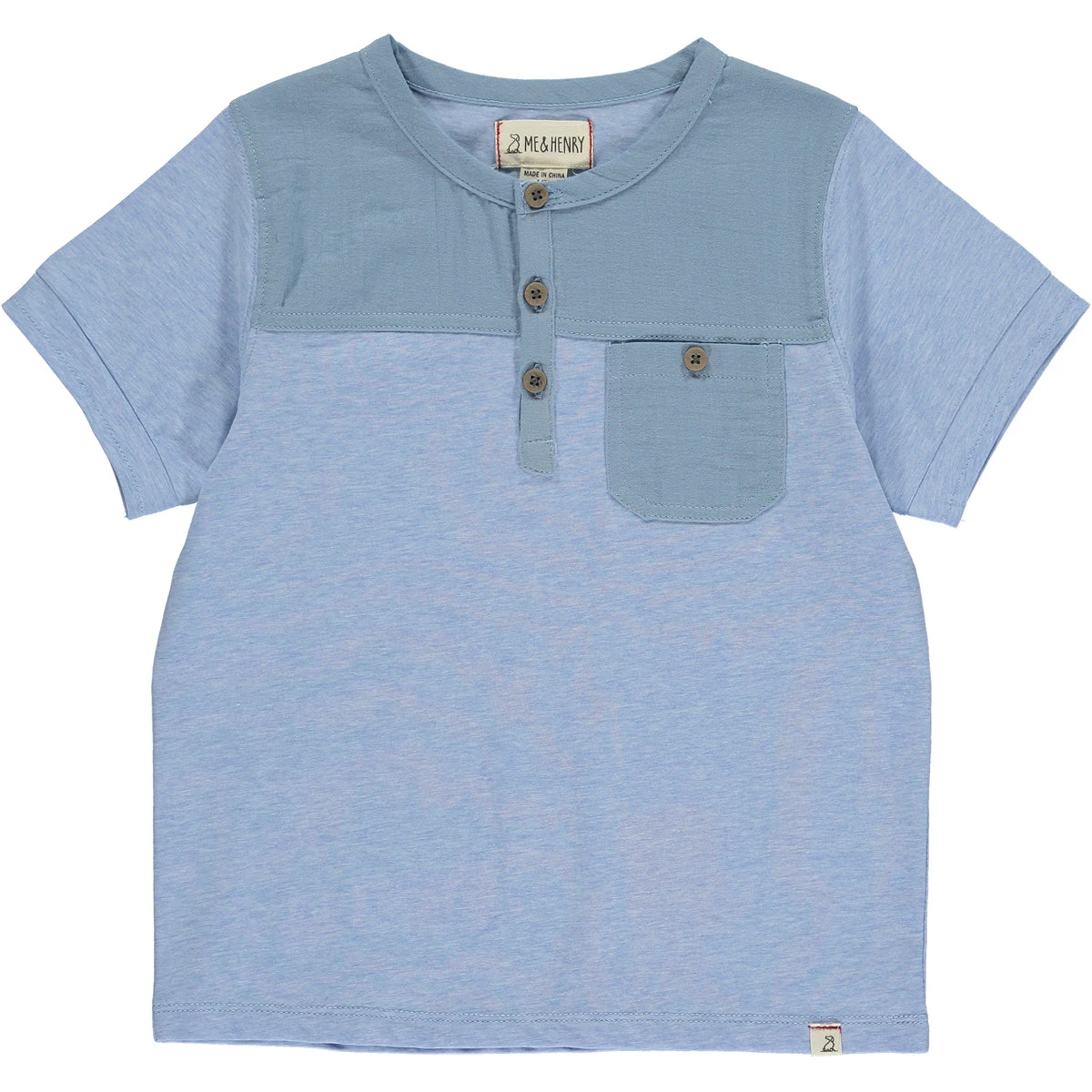 BOARDWALK Blue Panelled Top 1 BOARDWALK Blue Panelled Top