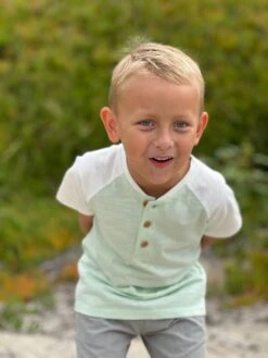 BEACON Mint/White Raglan Henley Tee -Me & Henry HB1271A 4HB1286H 4 1a2492c1 9bdf 4171 9a49 41292581da95